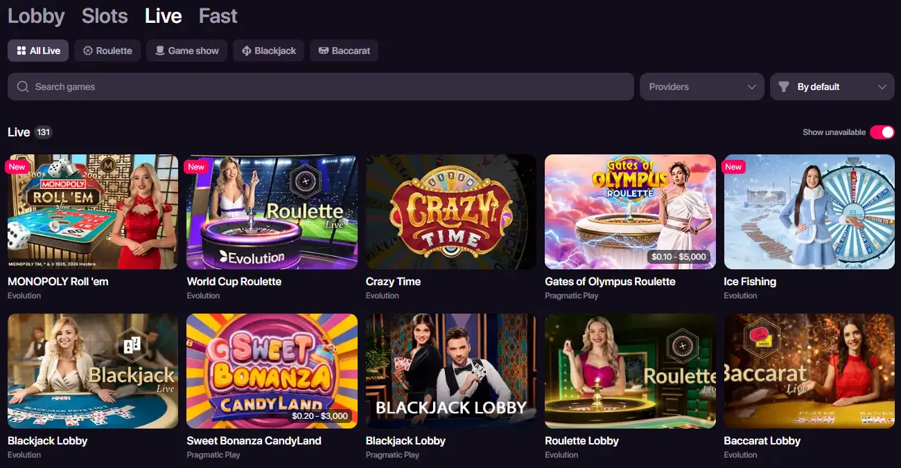 CHEXX homepage interface showing its casino and sportsbook presentation